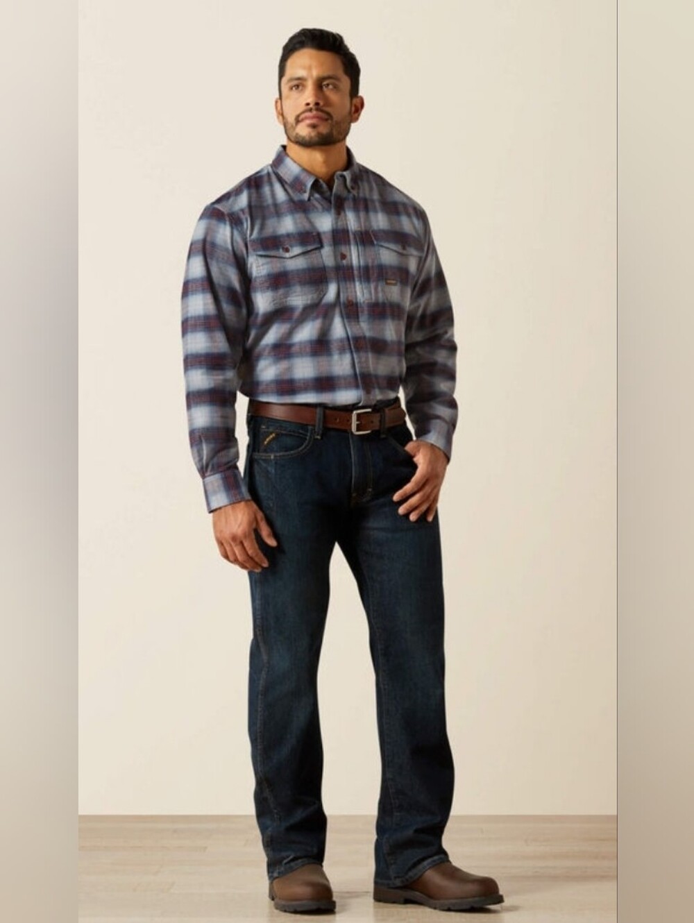 Ariat Rebar M5 Straight DuraStretch Blackstone Jeans Men 32x34 10016223